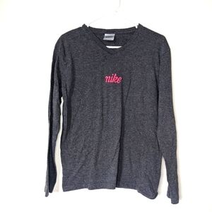 Nike Embroidered Long Sleeve Athletic Top